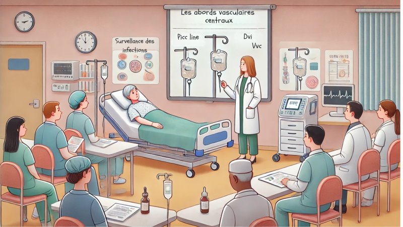 Perfusion voie central