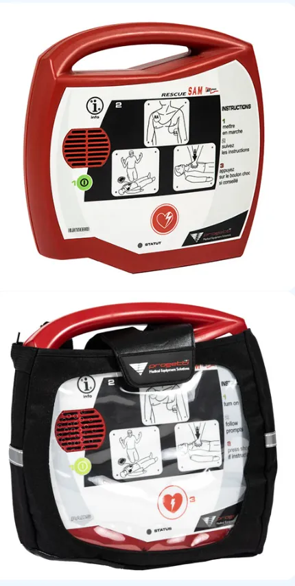 Modèle Progetti Rescue SAM - Défibrillateur Semi-Automatique pour une Réponse Efficace en Situation d'Urgence Cardiaque pour tous public